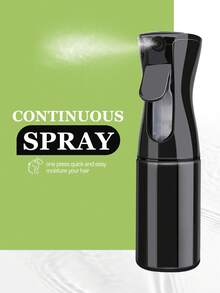 6件套专业美发梳套装，含喷雾瓶，包含细齿梳、尖尾梳、分叉梳和密齿梳，适用于所有发型和发质，非常适合日常使用、沙龙、居家和旅行，轻松打造理想发型，美发造型工具及发饰 - 黑色 - 查看 9