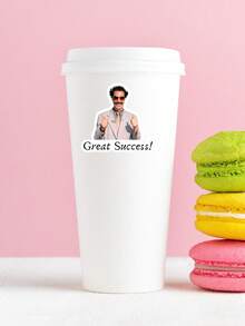 Hình dán phim Borat "Rất tuyệt!", chất lượng cao. Sản xuất tại Mỹ. Hoàn hảo cho máy tính xách tay, bình nước, ô tô, thuyền và hầu hết các vật dụng khác. - Nhiều màu - Xem 8