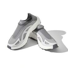 Adidas 阿迪達斯男鞋女鞋2025新款秋季網面運動鞋百搭一腳蹬運動鞋 - 淺灰色 - 查看 3
