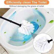Toilet Brush Holder Set Bathroom Cute Dog Base Solidly Toilet Bowl Brush And Holder Flexible And Durable Style Stylish Toilet Cleaner Brush Saving Storage Space Toilet Brushes For Bathroom - Dog - 查看 6