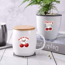 62PCS Cherry Stickers - Beautiful Stickers Pack, Suitable For Scrapbooking, Water Bottles, Skateboards, Bumpers, Diaries, Refrigerator, Suitcases Stickers, Art & Crafts, For Gift Bags, Envelope Seals, Party Decoration, Office Supplies, For Laptop Tablet Sticker & More! - Multicolor - View 7