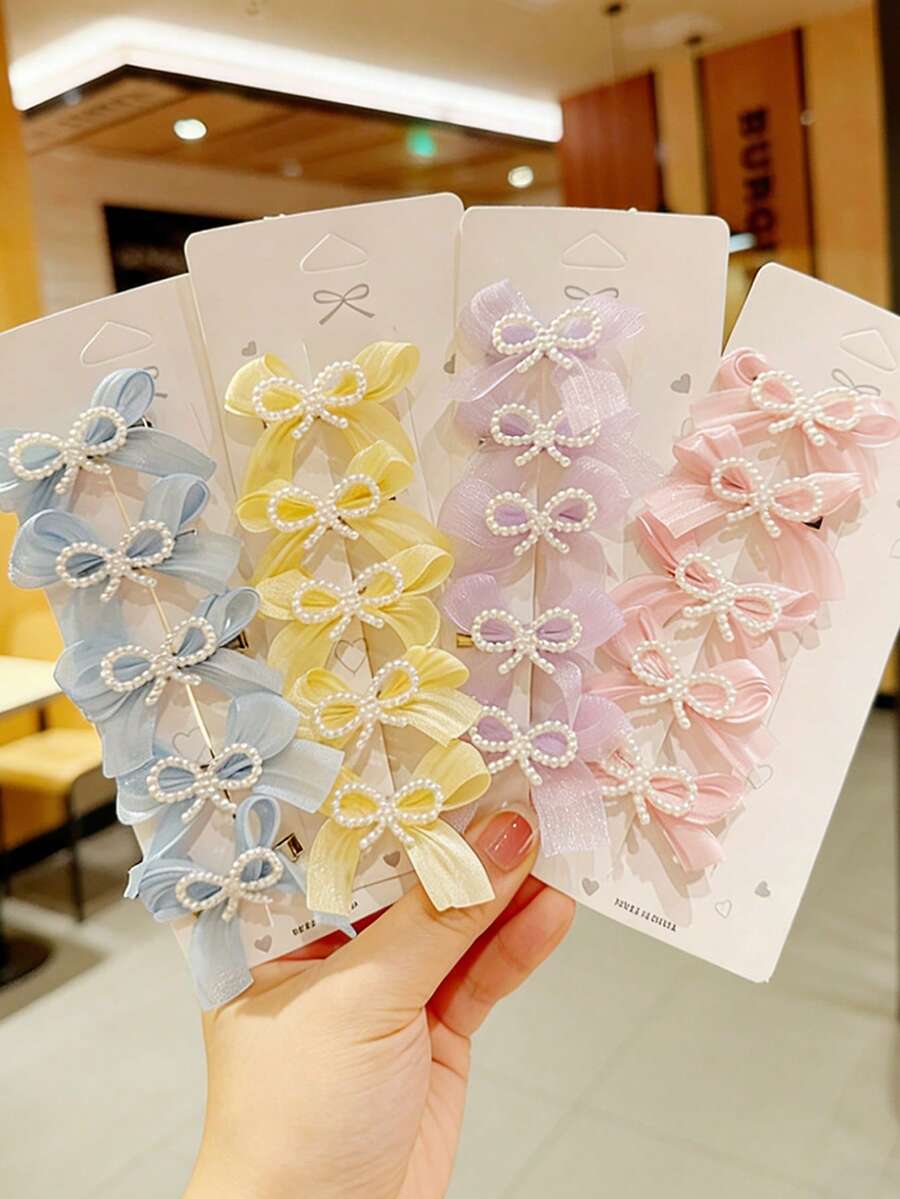 6 chiếc kẹp tóc hình bướm cho trẻ em, thiết kế mới năm 2026, kẹp tóc mái phía trước cho bé gái, phụ kiện tóc công chúa ngọt ngào cho bé, trang trí tóc dễ thương và xinh xắn. - Nhiều màu - Xem 1