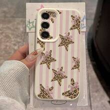 1个TPU材质粉色条纹豹纹星星蝴蝶结甜美可爱千禧豹纹星星少女图案手机壳，兼容三星S24/S23/S22/S21/S20FE/S10/A73/A72/A71/A55/A54/A53/A52/A51/A50/A33/A34/A32/A31/A25/A23/A21S/A15/A14/A13/A12、红米Note13Pro/Note12/Note11/Note9S/Note8/10A/9C/9A等机型，全方位保护软壳，时尚美观，是送给女友/男友/情侣/老公/朋友/闺蜜/妻子/生日礼物的理想之选。 - 白色 - 查看 2