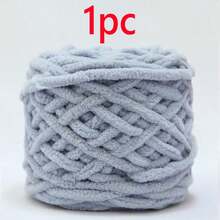 1pc/100g Chunky Single Ply Yarn, Thick Chenille Yarn, Soft DIY Crochet & Knitting Yarn, Suitable For DIY Scarves, Bags, Slippers, Crafts, Blankets, Cushions, Approx. 100g/Pc Fluffy Velvet Yarn, Thick & Soft Chenille Yarn - Multicolor - View 48