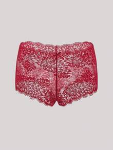Hourtrue 5Pcs Sexy Ladies Lace Floral Patterned Square Cut/Boxer Shorts - Multicolor - View 3