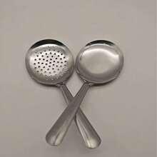 2pcs/Set Commercial Heavy Duty Large Ladle - Heat Resistant Short Handle With Drainage Holes, Short Handle Design, Made Of 201 Or 304 Stainless Steel, Suitable For Restaurants, Catering And Home Kitchens - Bulk Purchase Discount Supported - Multicolor - View 9