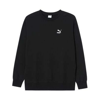 Puma 男女通用圆领长袖针织卫衣，情侣运动卫衣，62610901，秋/春季