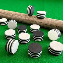 2pcs 11mm/12mm/14mm Multi-Layer Billiard Cue Tips, Professional Snooker And American Pool Cue Tips, Durable And Perfect Fit. Premium Pigskin Material, Billiard Equipment Accessories - 2Pcs - View 2