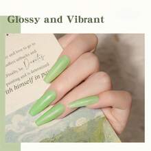 6盒/套 Y2K 浅黄绿色美甲浸粉套装 - 巧克力釉面顺滑浸粉，无需光疗灯，凝胶指甲油效果，均匀光滑的妆效 - 彩色 - 查看 5