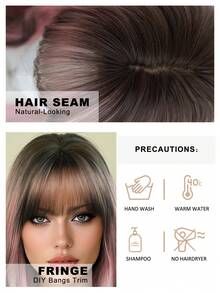 7JHH WIGS Farbverlauf Schwarz zu Rosa Perücke, extra lange lockige Perücke für Frauen, 76 cm synthetische Wellen-Locken-Perücke mit Pony, hochwertige, hitzebeständige Kunstfaser, vollständig maschinell gefärbte Perücke für Halloween, Cosplay, Musikfestivals, Themenpartys und Feiern - Pink - Übersicht 8