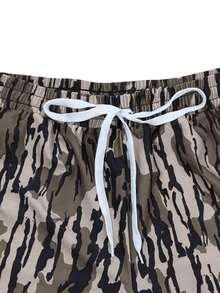Camo Shorts For Women Y2K Graphic Drawstring Waist Gym Track Shorts With Pockets - MC4 - View 2