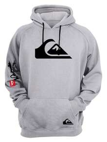 Quiksilver Fleece Sweatshirt - New Arrival - Grey - View 4