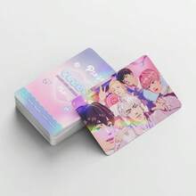 124张全息卡片，动漫男团贴纸，3英寸照片，LOMO卡，全息卡片，粉丝应援照片贴纸，双面迷你卡片，收藏卡片照片/贺卡/书签，LOMO卡贴纸套装，粉丝必备收藏品 - 彩色 - 查看 9