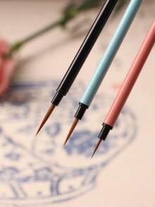 3 Piecesset Of Fine Color Hook Line Art Painting Brush - Perfect Watercolor Painting! - Multicolor - View 6