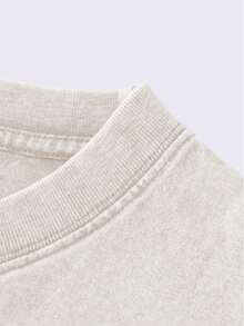 Vintage Men's Tank Top - AllSaints Print Design - Casual Fall/Winter Layering Tee - Perfect Gift For Halloween/Christmas - Cotton Age Brand - 杏色 - 查看 4