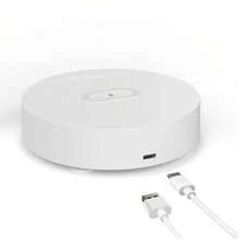 2-In-1 Wireless Charger With Time Display And Alarm Clock Function, Suitable For Bedroom Or Desk, Charging Base Compatible With IPhone 17/16/15/14/13/12/11 Pro Max/Mini/Plus/XR/XS/X/8, Compatible With AirPods 2/3/4/Pro/Pro 2, Compatible With Samsung S25/S23/S22/S21/S20, Galaxy Buds - White - View 8