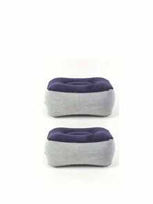 PVC Material Inflatable Foot Rest Pillow, Suitable For Airplane, Car, Bus, Travel, Flight, Train, Student Use, Foot Hammock, Leg Support - Multicolor - View 14