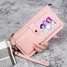 Mattel 1pc Cartoon Witch Hunter Printed Long Slim Wallet Card Holder, Large Capacity Portable High-Value Card Wallet, Random Delivery - Multicolor - View 13