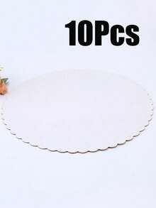 5/10 chiếc đế bánh tròn màu trắng, chắc chắn và bền, chống dầu mỡ, thích hợp cho đám cưới, tiệc sinh nhật và các ngày lễ, lý tưởng cho việc trang trí và trưng bày bánh chuyên nghiệp. - Nhiều màu - Xem 10