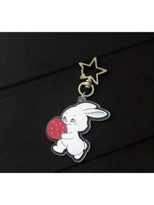 Cartoon Character Keychains - Haerin, Hanni, Danielle, Minji, Hyein, Cute Animal Plush Student Backpack Charms, Best Friend Keychain Accessories, Birthday Gift, Holiday Gift - Multicolor - View 9