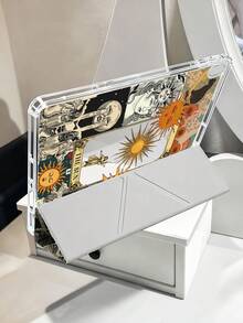 11-Inch Tablet Protective Case With Sun Tarot Card Patchwork Pattern, Suitable For Air M3 2025/M2 2024, Air 5th Gen 2022, 11th Gen 11-Inch 2025, Galaxy Tab, Kindle Paperwhite 12th Gen 2024, Transparent Back, Fashionable Pattern, Auto Sleep/Wake, Airbag Protection, Suitable For Gifts And Office Use - Multicolor - View 6