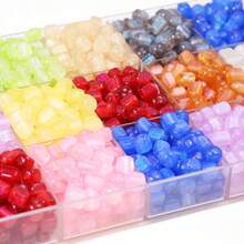 10颗彩色夜光亚克力星形管珠，DIY首饰制作，手工串珠工艺材料 - diy - 查看 9