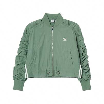Adidas Women's Casual Sporty Bomber Jacket With Baseball Collar, Comfortable & Versatile, Spring/Autumn