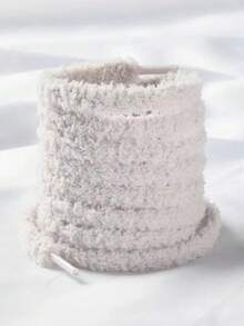 2pcs Soft Plush Shoelaces - Solid Color, Casual, Washable, 120cm Length For Women Shoes, Sneakers,Winter Shoes - Multicolor - View 3