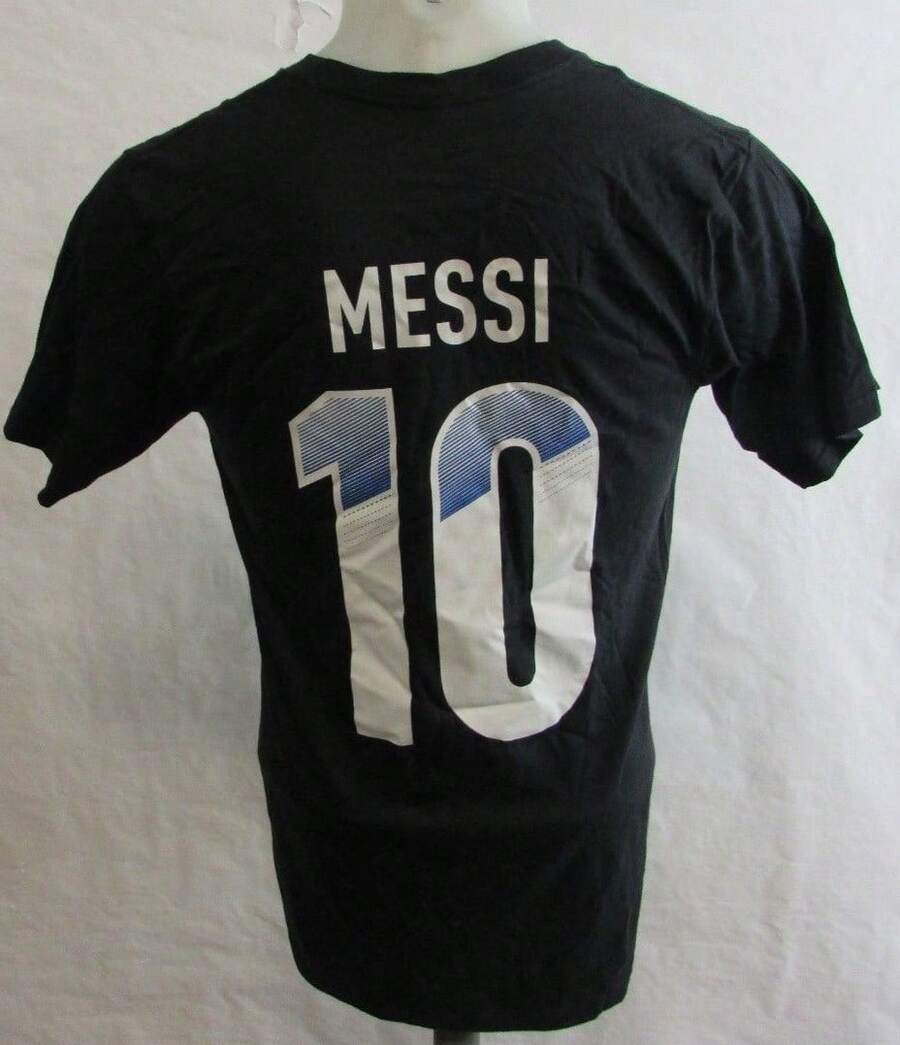 AFA Argentina Men's S S Lionels Messis #10 Black Feels Good Tee S M. - 黑色 - 查看 1