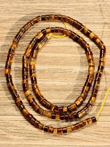 多色天然石隔珠，扁平椭圆形，非常适合制作项链、手链等首饰，DIY手工饰品。3*2毫米，约190颗。 - 彩色 - 查看 19