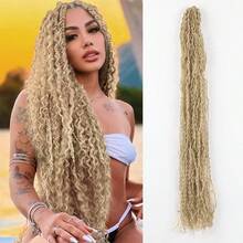 Synthetic Long Curly Zizi Braids Crochet Thin Box Braids Twist Synthetic Braiding Hair 24 Inch Freetress Crochet Braid Locs - Multicolor - View 13