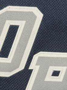 Men's Ice Hockey Jersey #99 Blue V-Neck Long Sleeve Embroidered Sweatshirt Ice Hockey Jersey - Blue - View 3