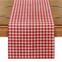 A Red And White Checkered Tablecloth - Modern Kitchen Decor, Available In Various Sizes Suitable For Home, Business Meetings, Hotels, And Restaurant Events, Made Of High-Quality Polyester Fabric, Featuring A Classic Check Pattern - Nhiều màu - Xem 8