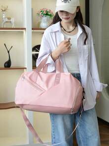 男女通用运动健身包，带鞋仓，可作单肩包或旅行手提包 - 彩色 - 查看 7