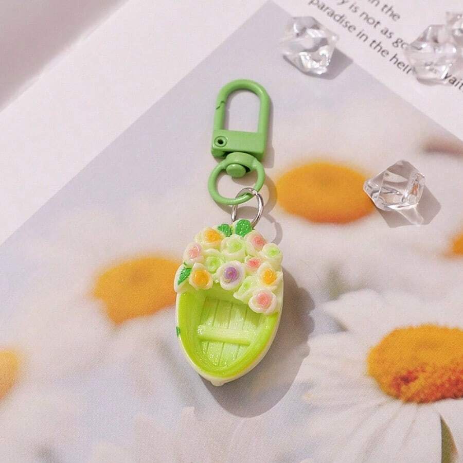 A Keychain Bag Pendant Small Gift Pendant Creative Couple Keychain Trinket Pendant - Green - View 1