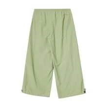 Adidas Women's Loose Woven Wide Leg Pants, Casual Sports Fashion Everyday Wear, Spring/Autumn IW5205 - Green - View 2