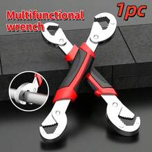 1pc Multi-Function Adjustable Wrench, Large Opening Quick Wrench - Multicolor - View 8