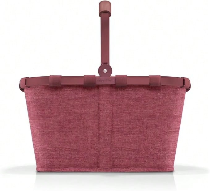 Reisenthel Carrybag Twist Maroon – Stabiler Einkaufskorb Mit Viel Stauraum Und Praktischer Innentasche – Elegantes Und Wasserabweisendes Design - 玫瑰紅 - 查看 1