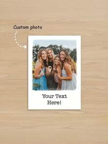 Customizable Greeting Card With Envelope, Includes 1 Personalized Card, Suitable For Birthday, Engagement, Wedding, Anniversary, Holiday Gifts And More - Customize For Friends, Family, Teachers - Christmas, Halloween, New Year And Other Holiday Themes Available, Upload Your Photo, Suitable For Business/Work/Office, School Use - Multicolor - View 1