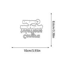 Creative Blessings Cutting Dies, DIY Scrapbooking Album And Embossing Stencil, Greeting Card Making Tool, Card Paper Cutting Crafts ,Gift Card Making Template Die Cuts. - Silver - View 9