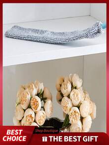 1pc Dust Brush With Extension Pole And Soft Microfiber Head, Washable, Suitable For Cleaning Furniture Bottoms - Multicolor - View 8