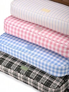 New High-Quality Fashion Women's Laptop Backpack, Large Capacity 11.6 Inch Tablet Storage, Plaid Striped Patchwork Dual-Shoulder Bag, Built-In Laptop Compartment & Multiple Pockets, Breathable Padded Straps, Suitable For School, Work Commute, Short Trips - Multicolor - View 8