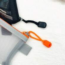 1pc/5pcs Transparent Mesh Zipper Pouch, Compact And Portable For Carrying ID Cards, Charging Cables, Cosmetics, Coins - Durable And Reusable Storage Bag - Multicolor - View 6