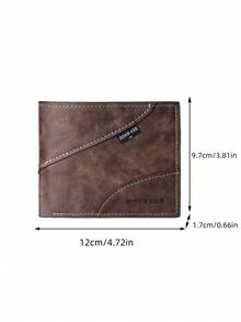 Men's Casual Business Matte Wallet, Slim Card Holder Coin Purse - Multicolor - View 10