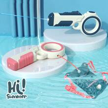 1 pieza Pistola de agua para niños con diseño extraíble y mochila de gran capacidad, adecuada para jugar en piscinas, peleas de agua y otras actividades acuáticas - Multicolor - Ver 2