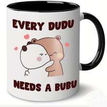 11oz Ceramic Mug With Cute Hugging Bears Design - Adorable Bear Hug Coffee Cup With Heart Shape - Cute Panda And Pet Design - Fun Gift For Boyfriend, Girlfriend Or Best Friend - Dishwasher And Microwave - Multicolor - View 14