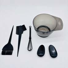 5pcs Hair Dye Bowl, Brush, Comb Set, Salon Hair Coloring Styling DIY Tools Accessories - Multicolor - View 9