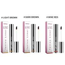 EELHOE Delineador de labios instantáneo despegable: resistente al agua, duradero, de múltiples tonos para labios definidos y vibrantes para mujeres y niñas. Perfecto para otoño e invierno. Ideal para la moda elegante del año 2000. Adecuado para cumpleaños, regalos de Navidad, fiestas. El mejor color. - Delineador de labios instantáneo despegable - Ver 2