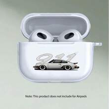 1套炫酷汽车涂鸦软保护套，带登山扣，兼容苹果4/Pro 2/3 - 無色 - 查看 5