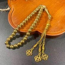 33pcs 8mm Black Agate Rosary Beads Arabic Prayer Beads, Turkish Style Middle Eastern Bracelet - Multicolor - View 9